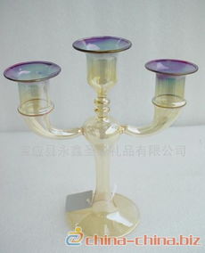 玻璃燭臺(tái)工藝品