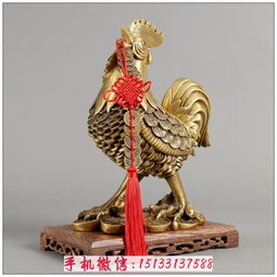 金雞送福銅雕塑 工藝品銅雕塑